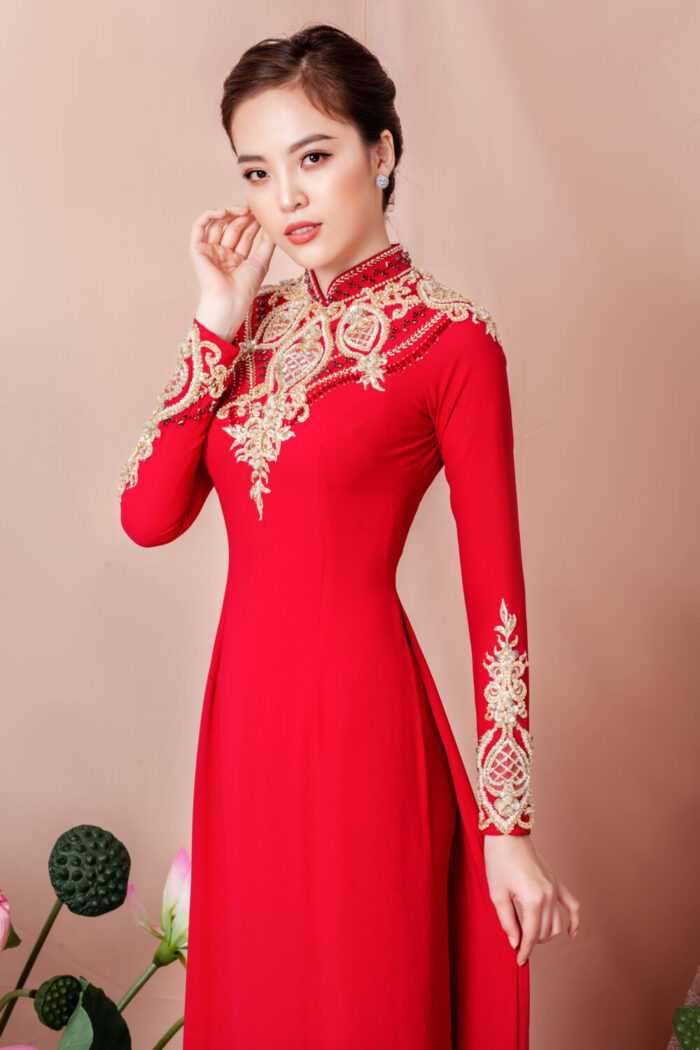 ADM013 - Áo dài bà sui - Ảnh 2