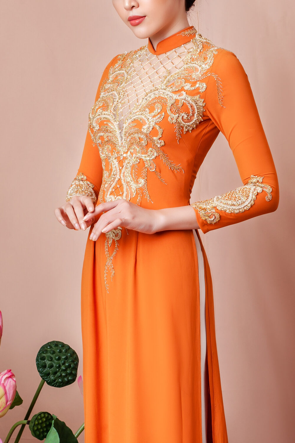 ADM015 - Áo dài bà sui - Ảnh 2