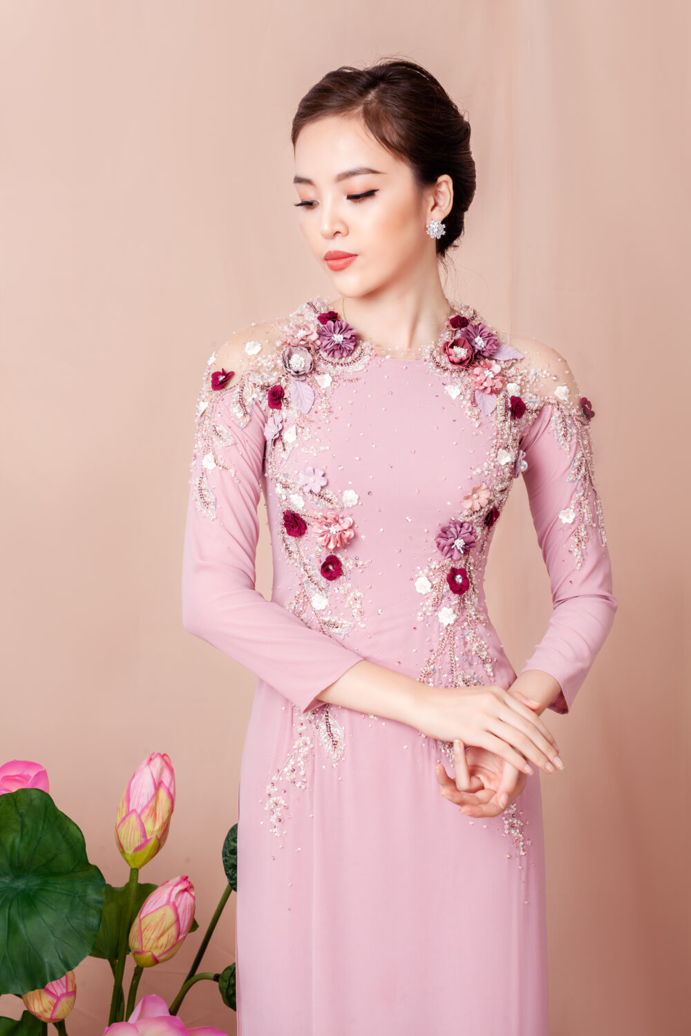 ADM022 - Áo dài bà sui - Ảnh 2