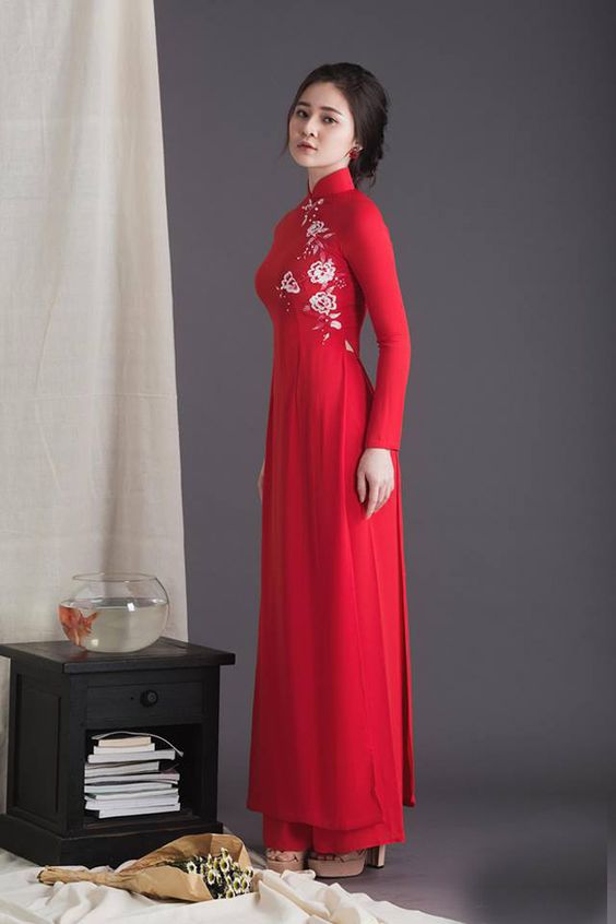 ao dai dam hoi dep don gian 4