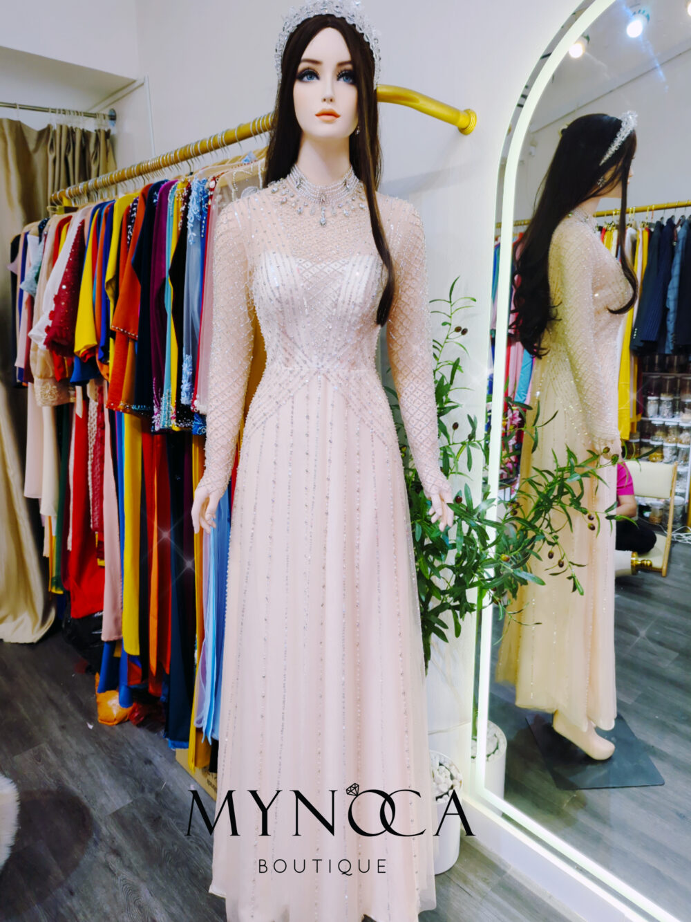 MDH031 - Đầm dạ hội suông A