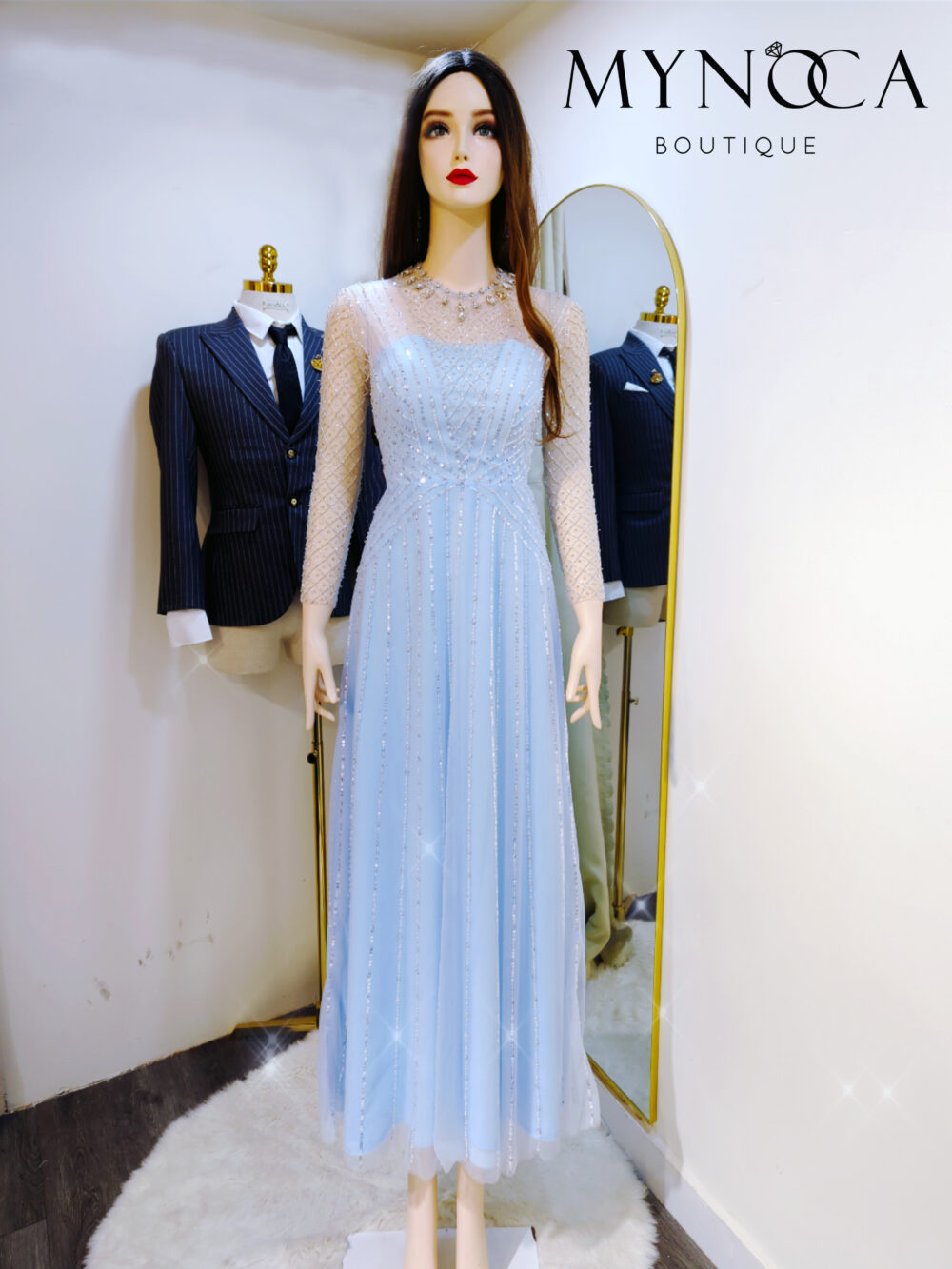 MDH036 - Đầm dạ hội suông A
