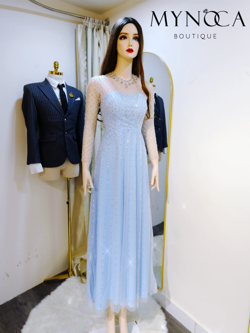 MDH036 - Đầm dạ hội suông A - Ảnh 3