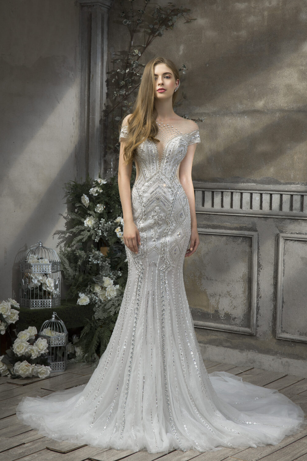 MVC004 - Váy cưới đuôi cá