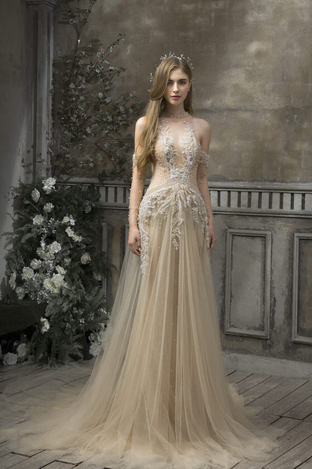 MVC005 - Váy cưới đuôi cá