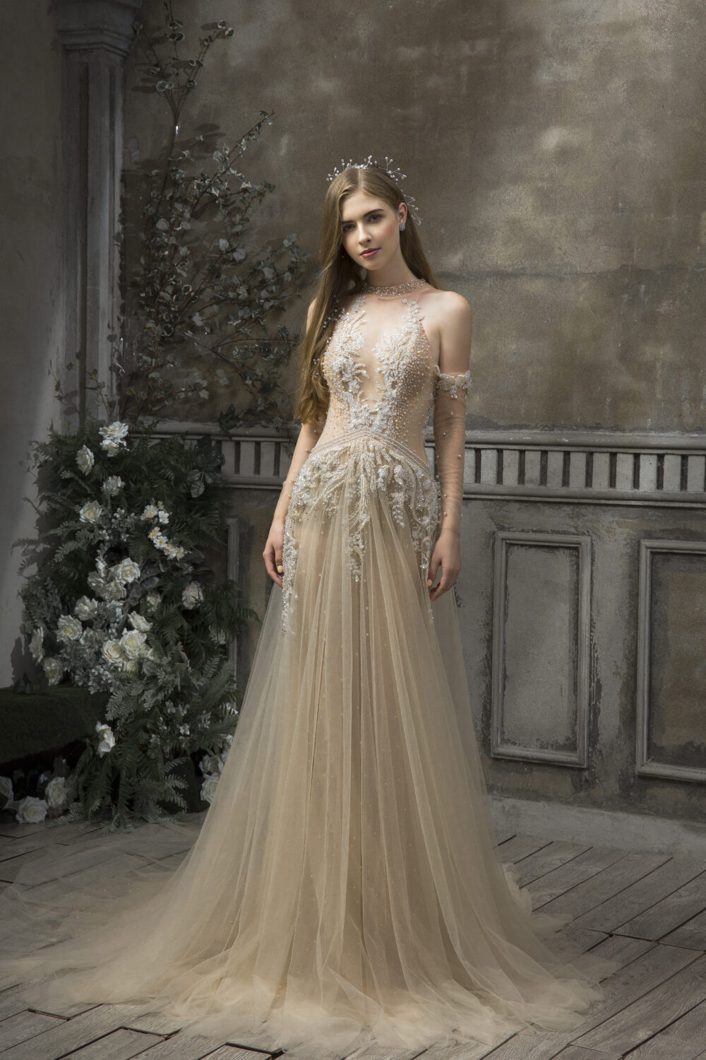 MVC005 - Váy cưới đuôi cá - Ảnh 2