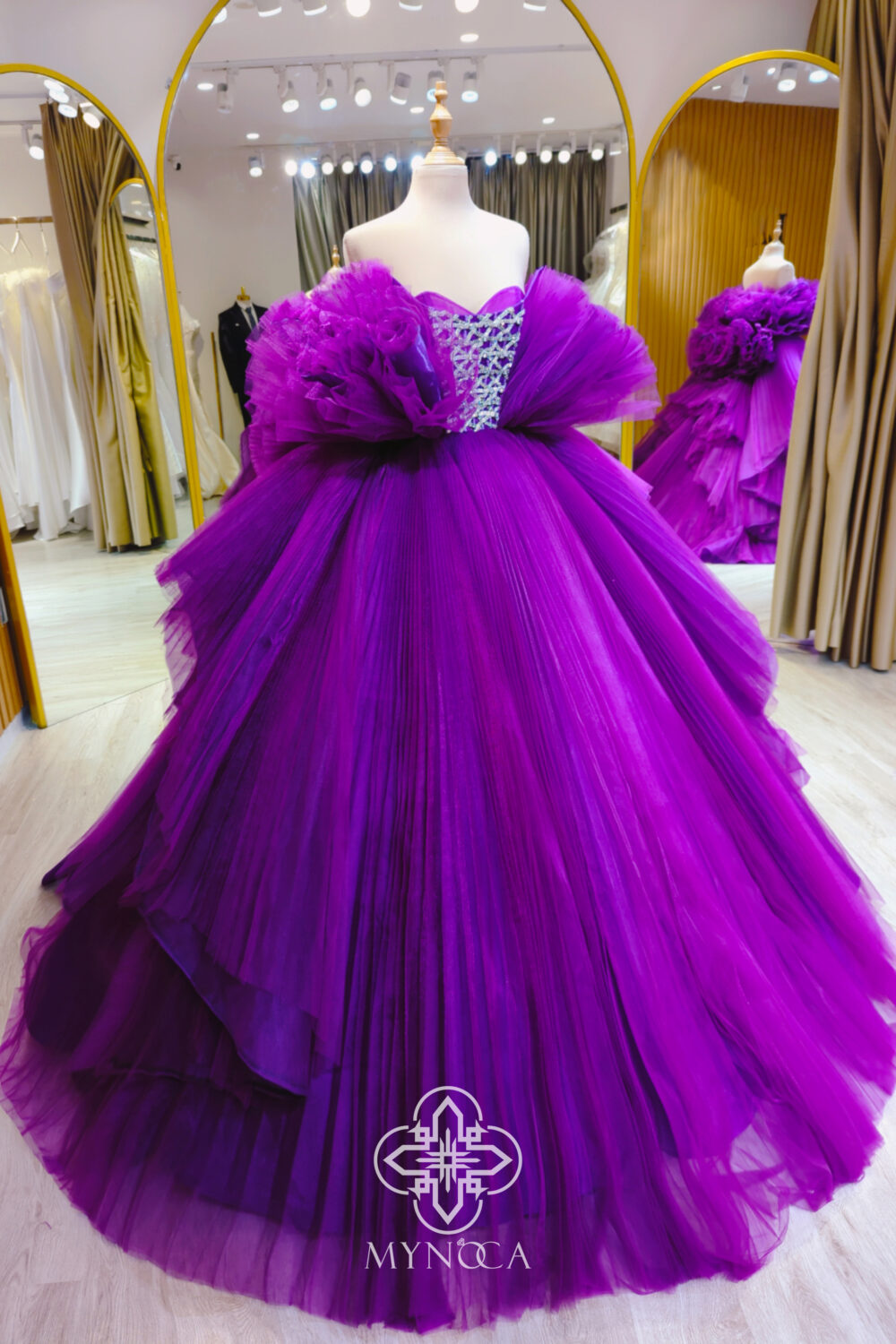 MVX021 - Váy cưới xòe - Ảnh 3