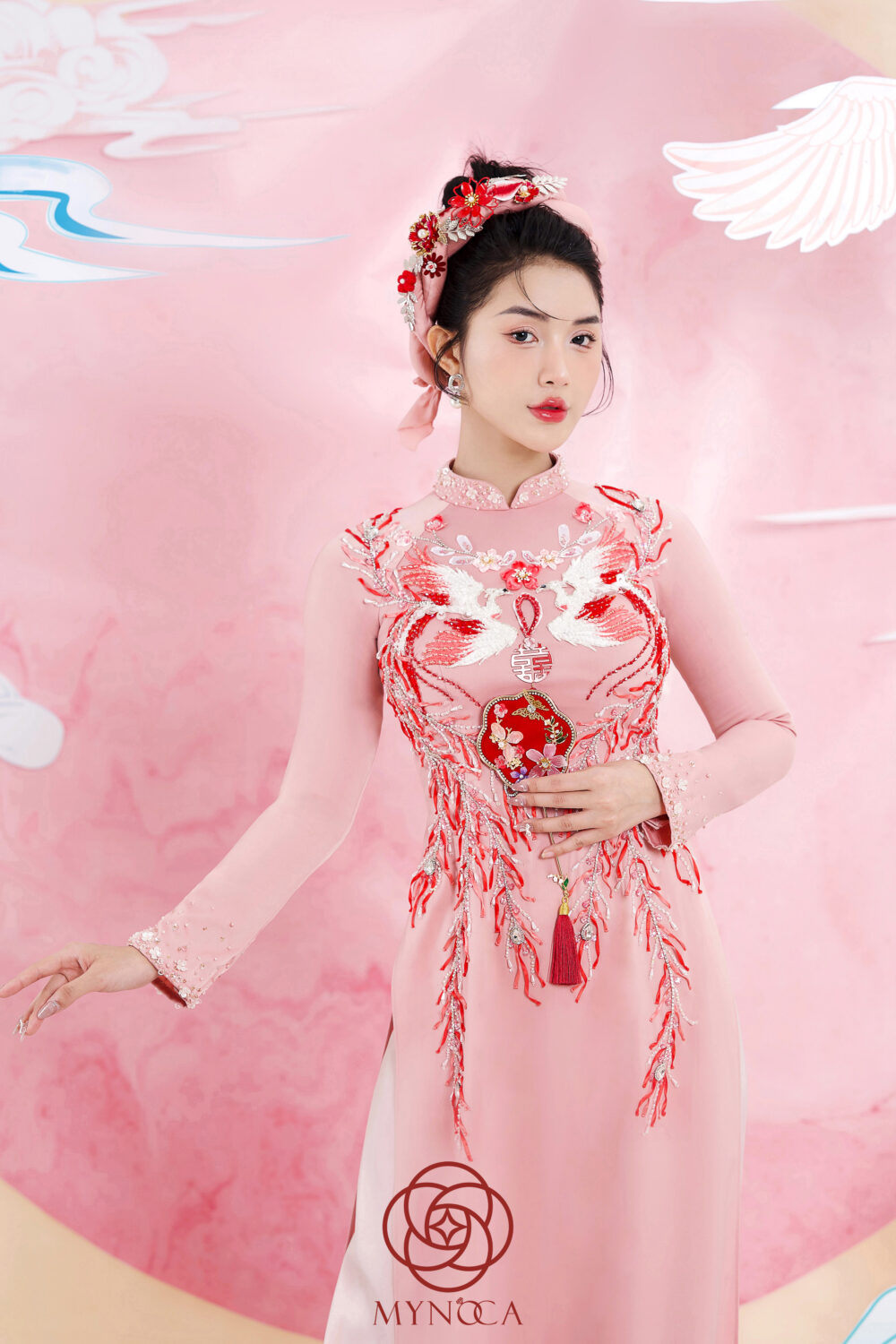 MCD017 - Áo dài cưới - Ảnh 2