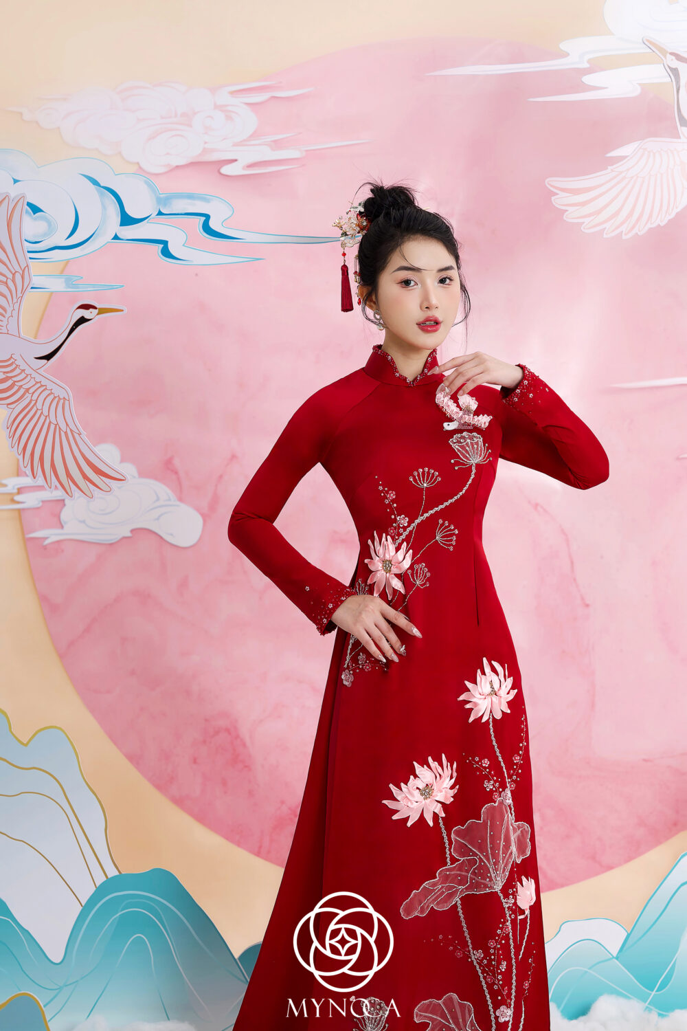 MCD022 - Áo dài cưới - Ảnh 2