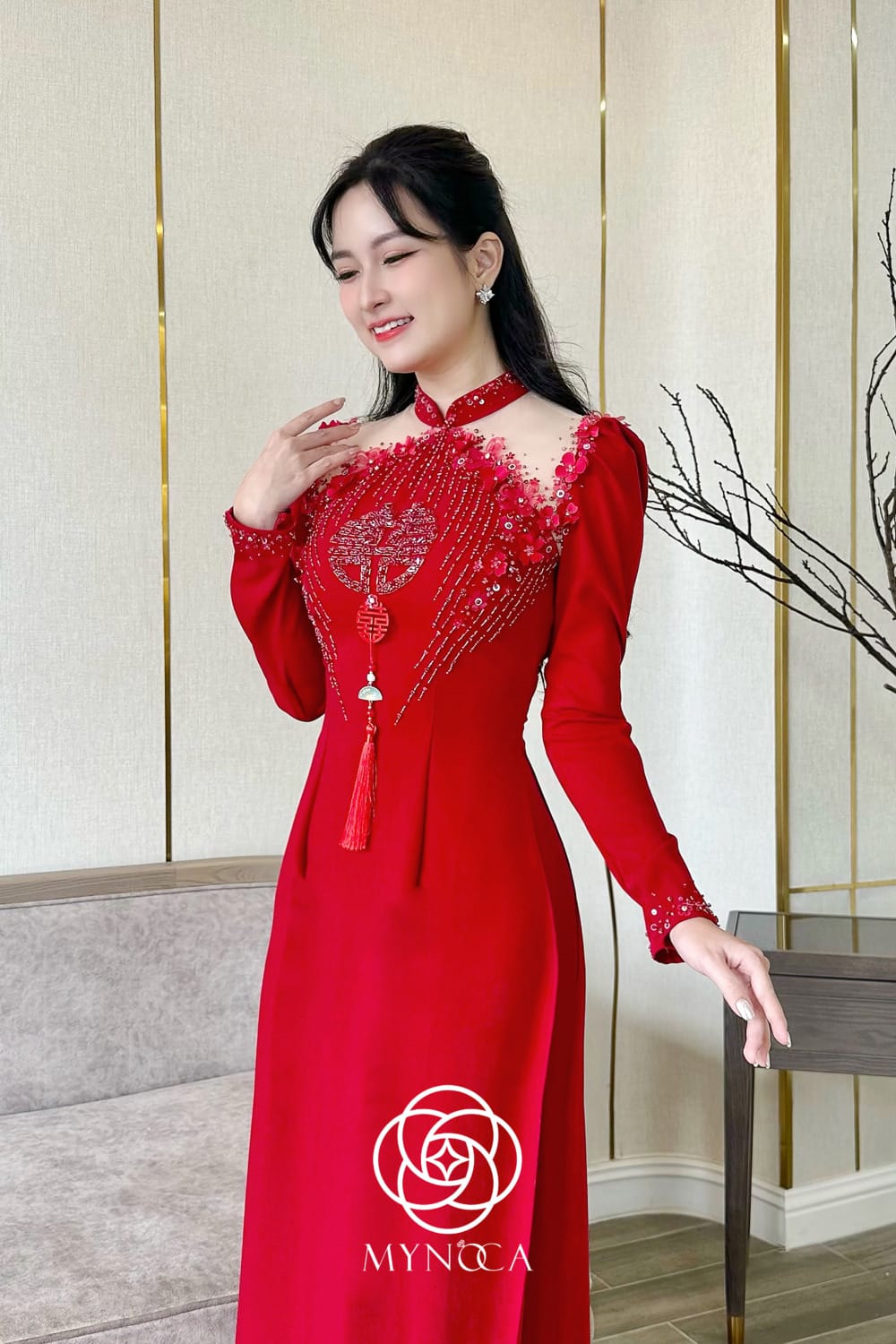 MCD035 - Áo dài cưới - Ảnh 2