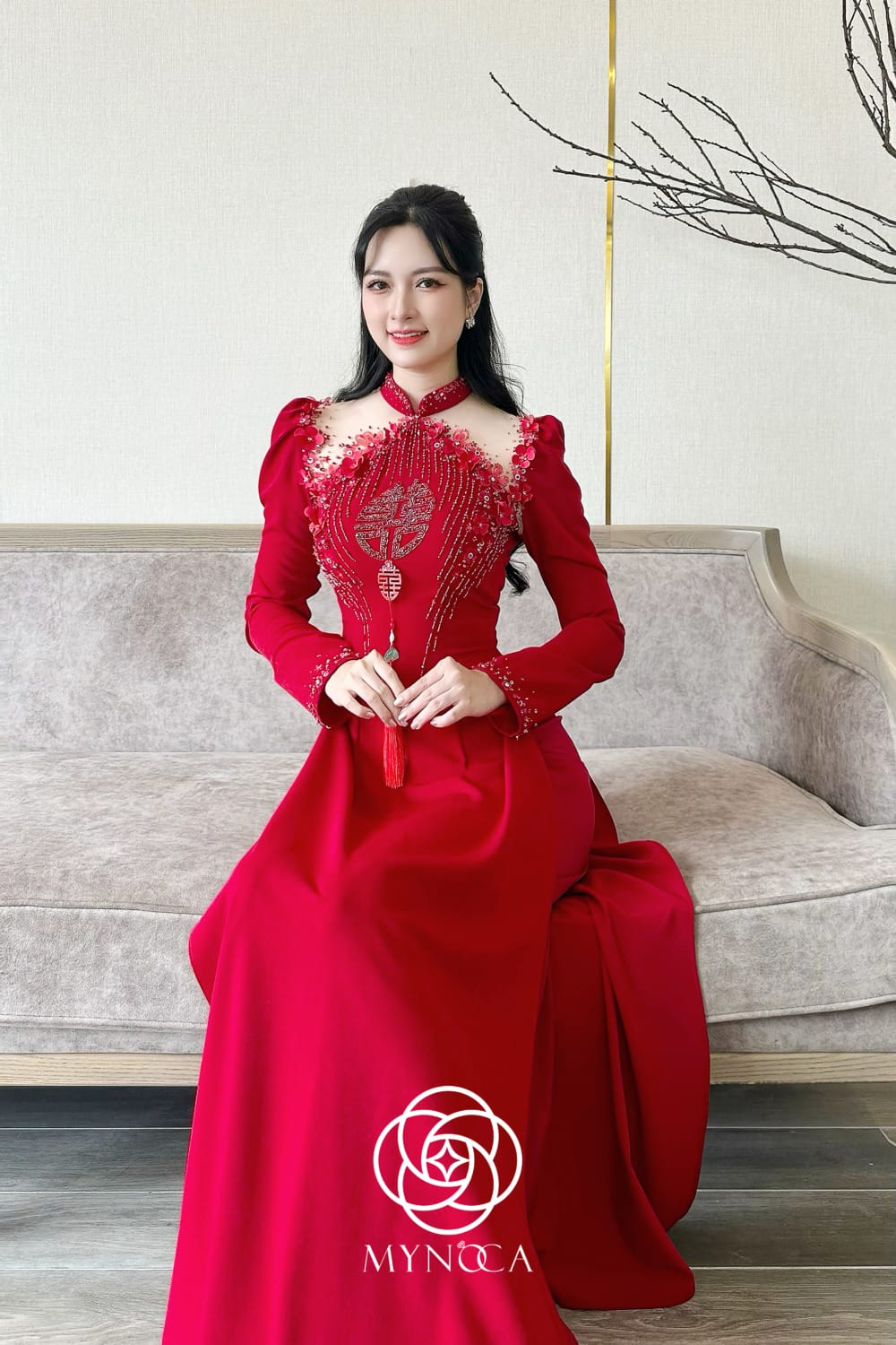 MCD035 - Áo dài cưới - Ảnh 3