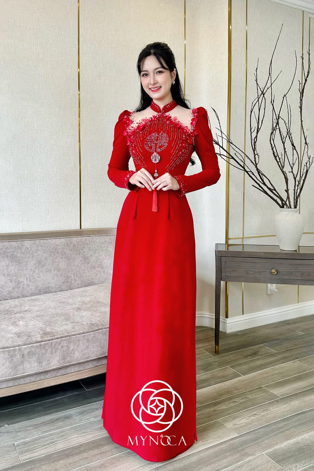 MCD035 - Áo dài cưới - Ảnh 4