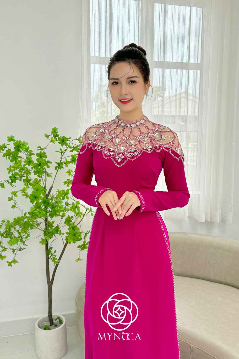 MBS075 - Áo dài bà sui - Ảnh 2