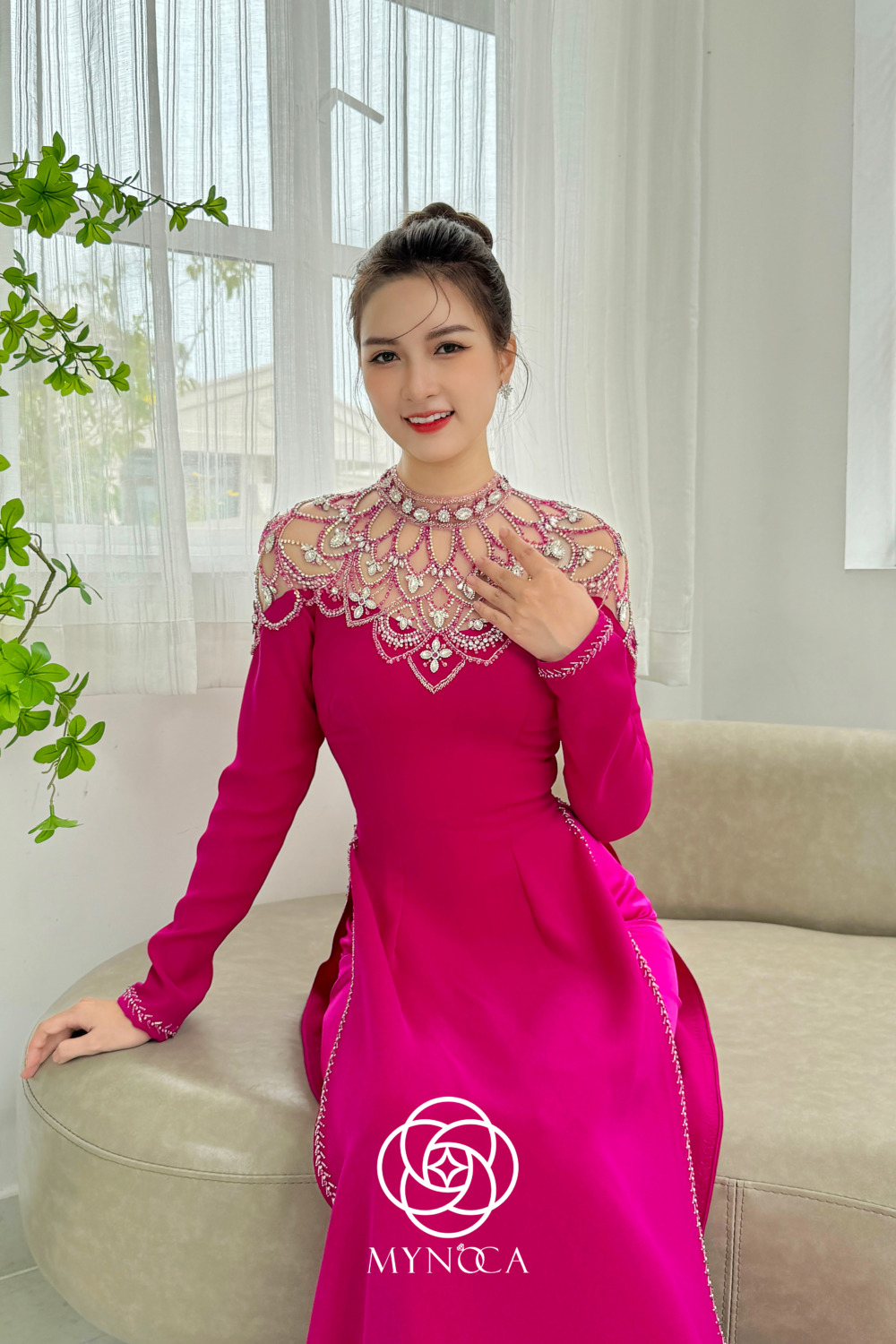 MBS075 - Áo dài bà sui - Ảnh 4