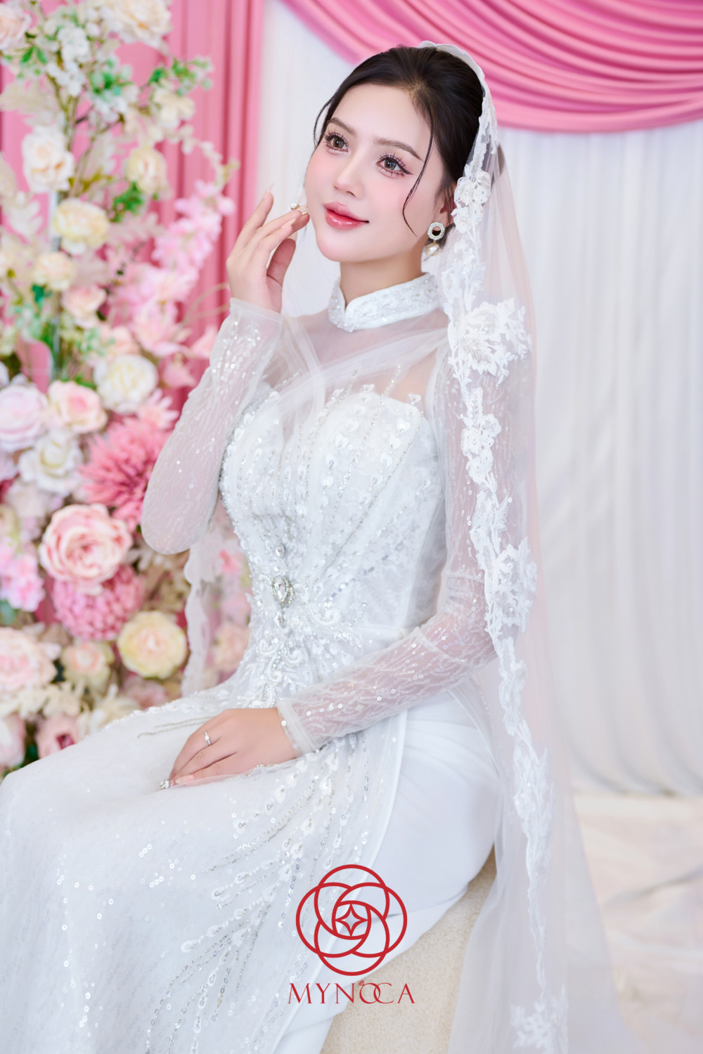 MCD055 - Áo dài cưới - Ảnh 3