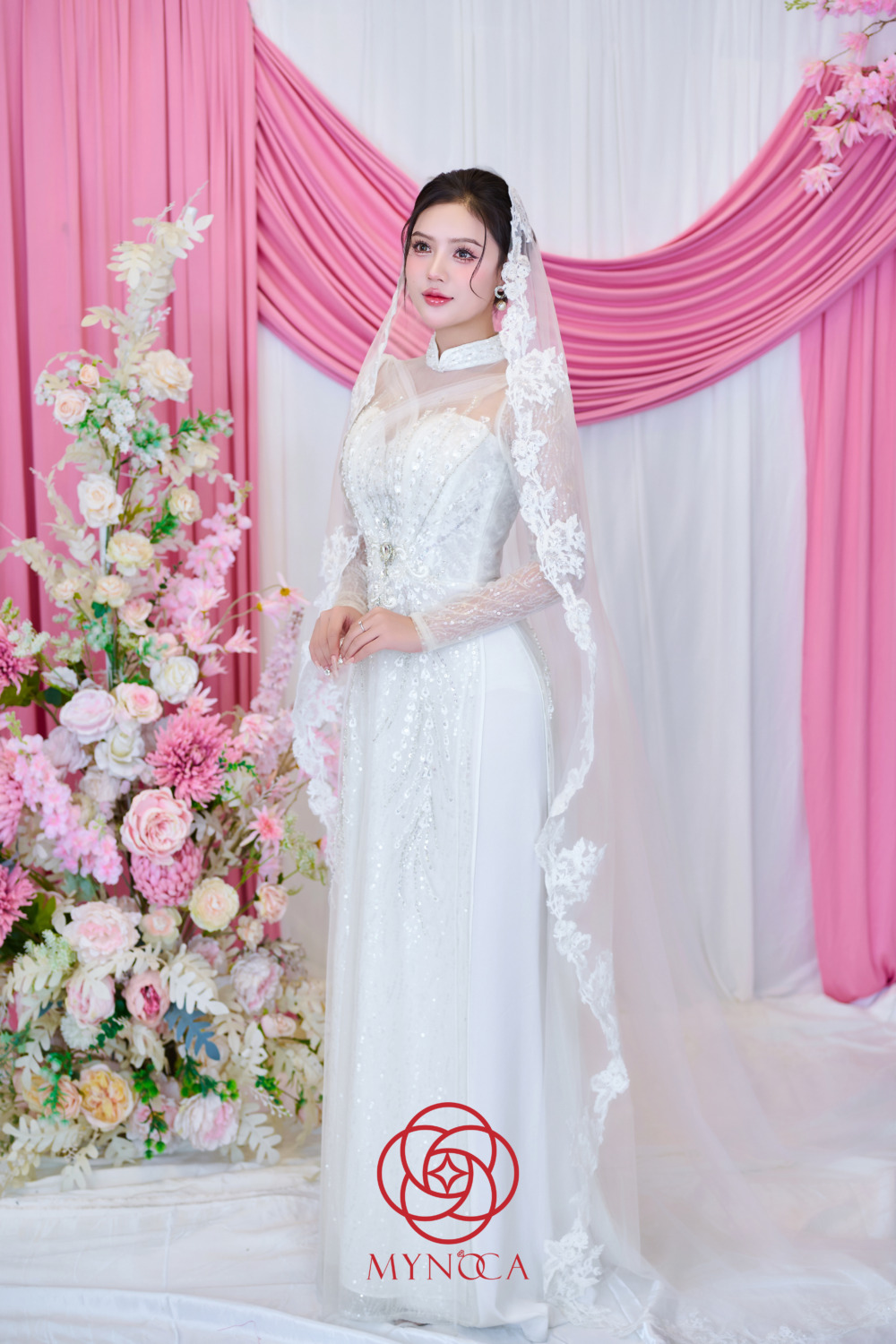 MCD055 - Áo dài cưới - Ảnh 4