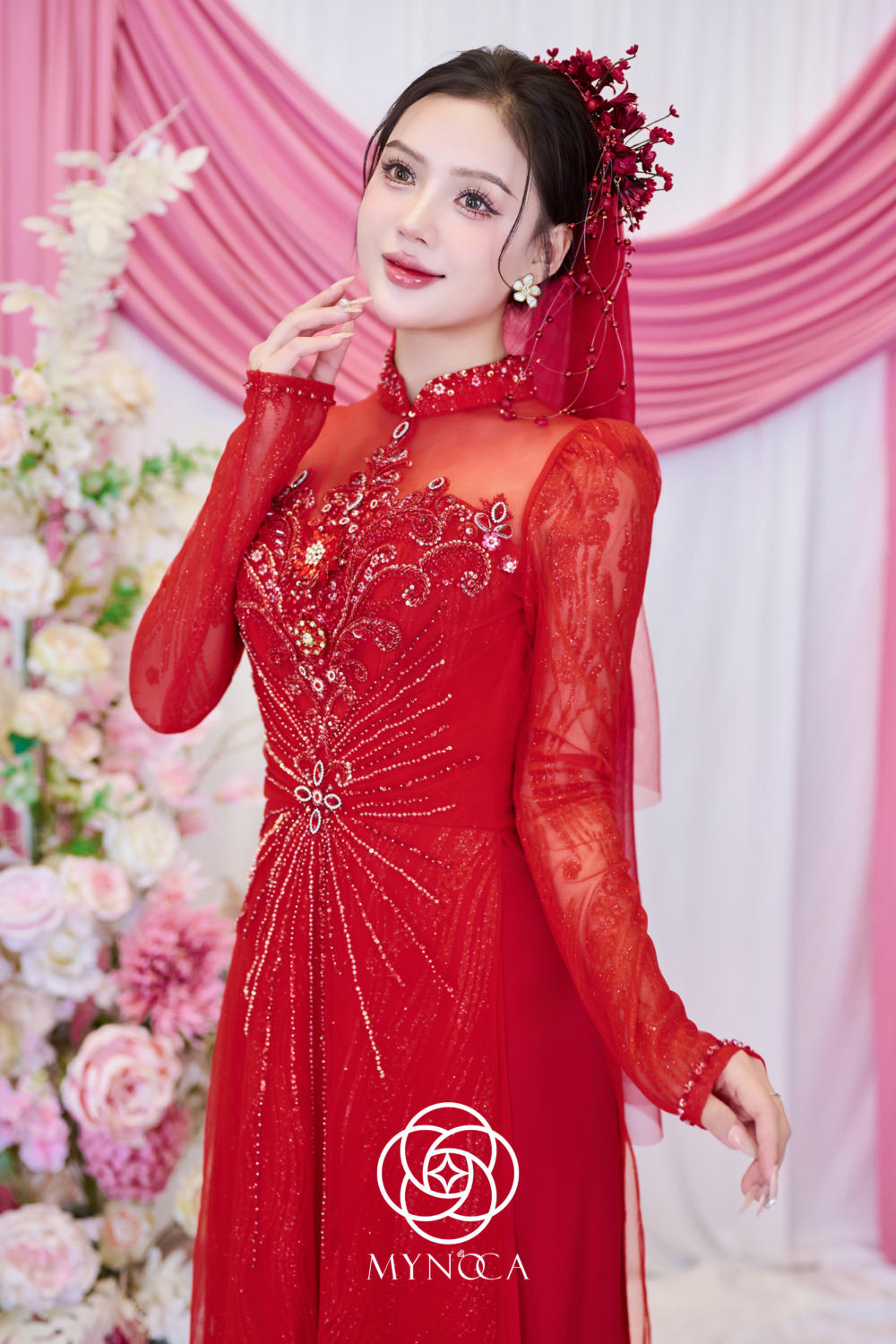 MCD063 - Áo dài cưới - Ảnh 3